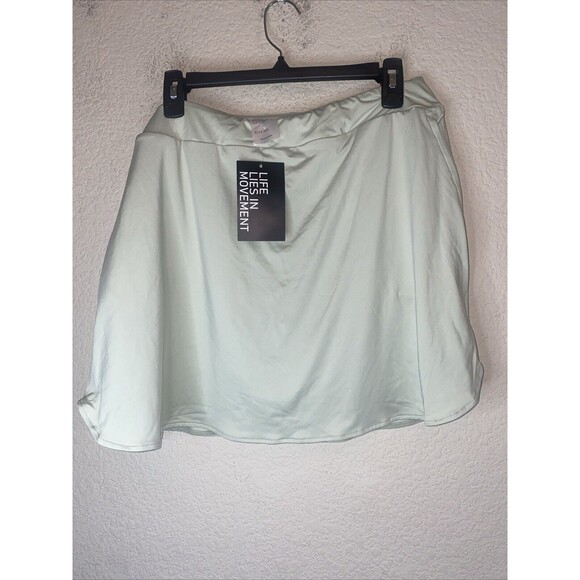 new skort Athletic Tennis Gym XXL Green Pocket Athleisure pickleball sports - Picture 1 of 7